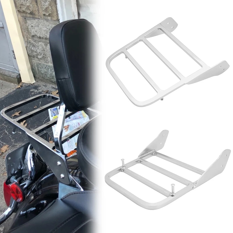 

Motorcycle Support Rear Backrest Sissy Bar Rack Luggage Rack for Yamaha V-Star 400 650 1100 Classic 1998-2013