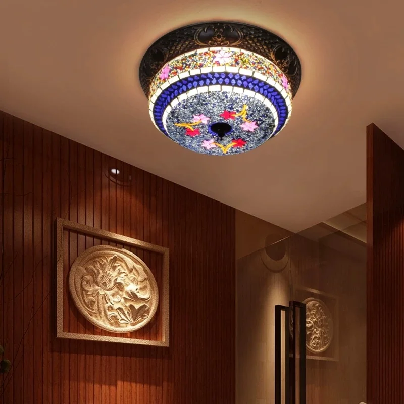 Bohemian Ceiling Light Beauty Salon Bar Private Room Corridor Light Homestay Decoration Atmosphere Light