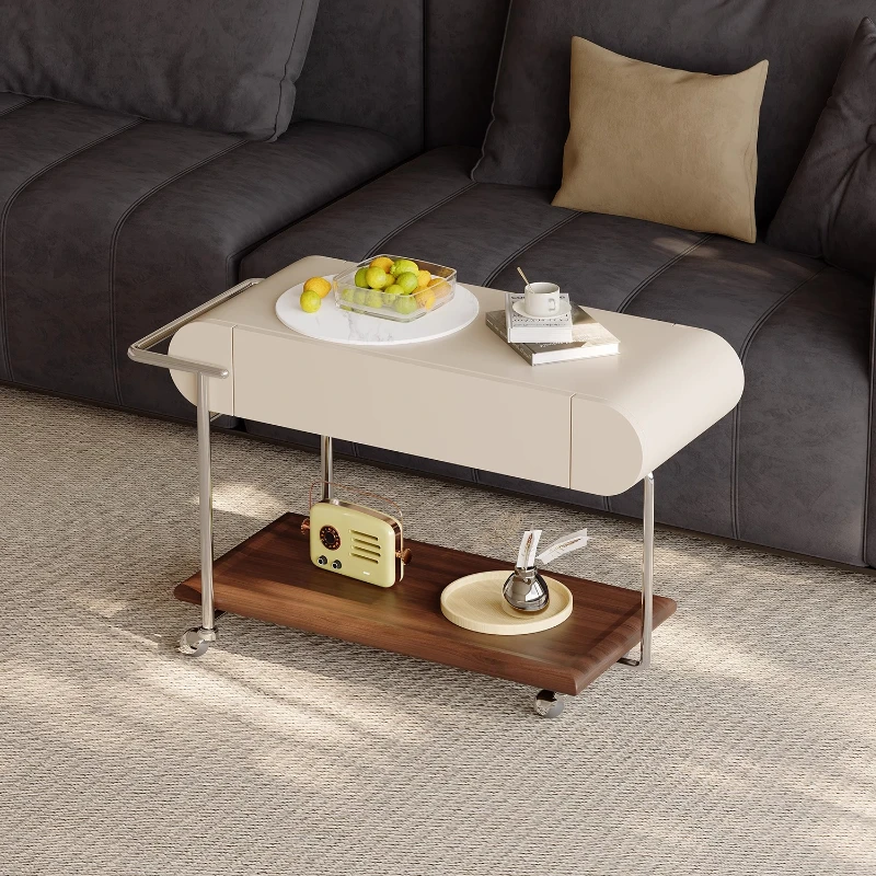 

French slate cart side few living room 2025 new light luxury premium