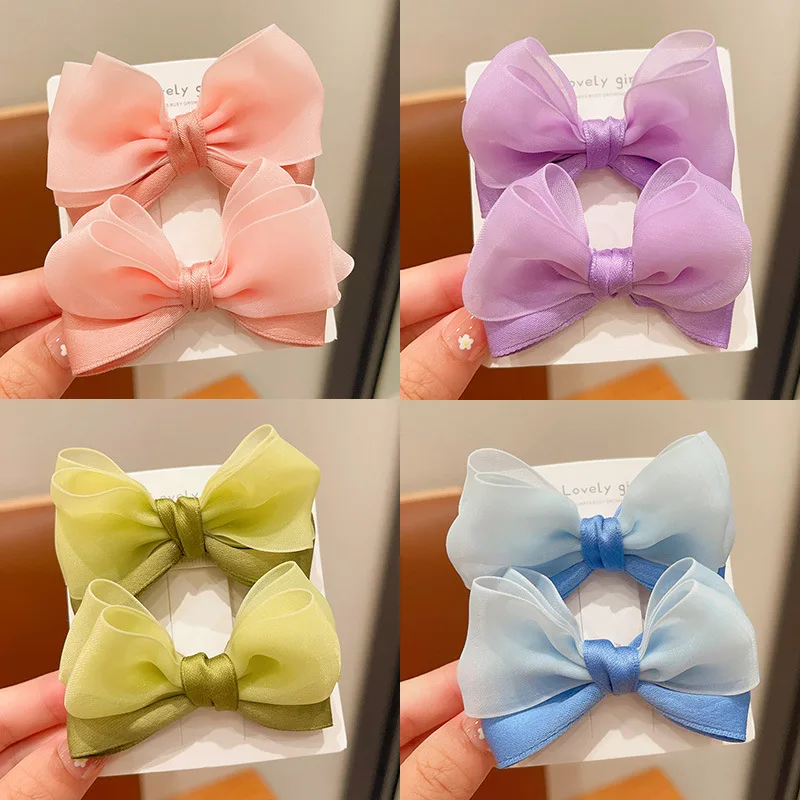 Детская заколка для волос в корейском стиле, летняя новая стильная заколка для девочек без повреждений, заколка для волос для девочек, заколка с бантом, милая детская заколка