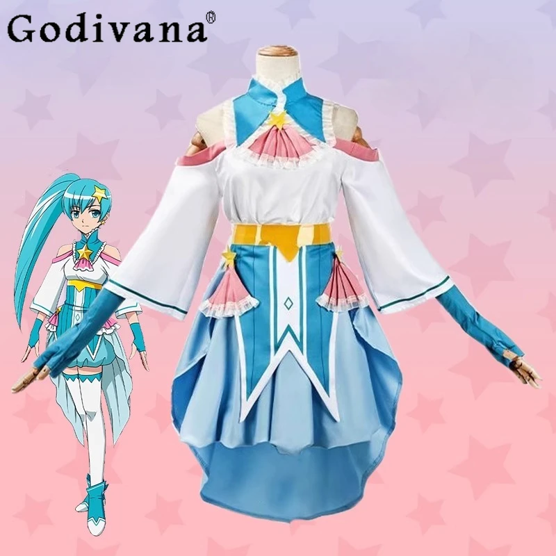 

Anime Project Cosplay Costume Dress Women's Colorful Stage Lolita Cos Dress Female Halloween Clothing Princess Dress