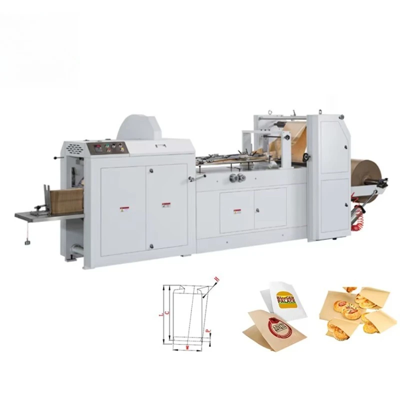 High-Speed Automatic Shopping Bag Making Machine, Premium Kraft Paper Processing Equipment with 500 PCS/Min Capacity