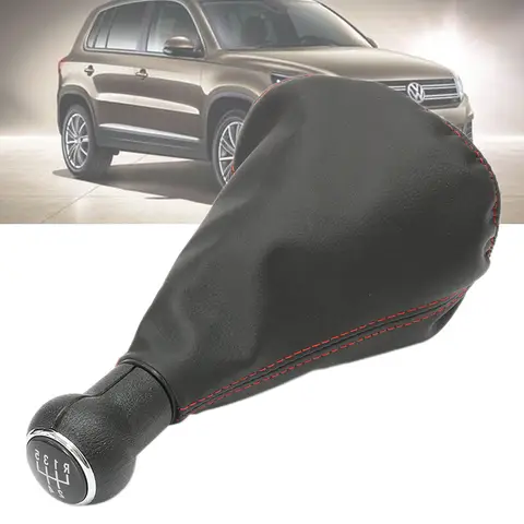 Perilla de palanca de cambios de coche, cabeza de engranaje redonda de 5 velocidades para Vento Transporter Eurovan Golf Cabrio VW Jetta Golf 3 MK3 1992-1998