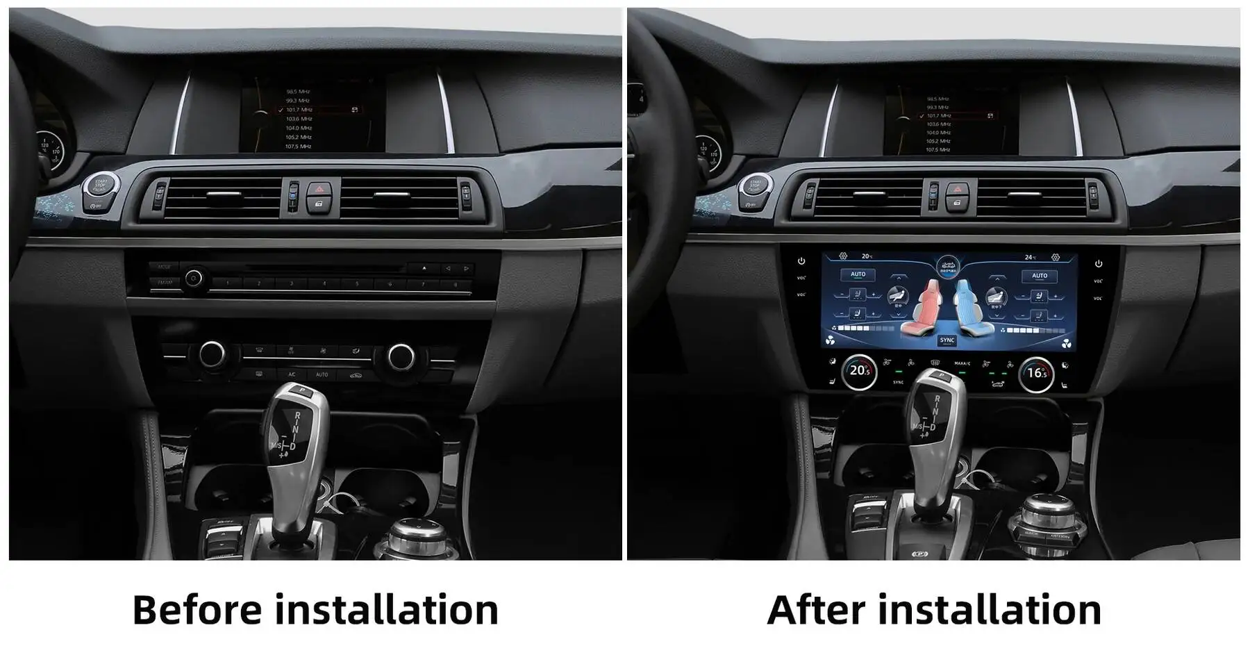 New 10.25'' For BMW 5 Series F10 F11 F18 2010-2017 Air Conditioning Climate Board Voice Control LCD Touch Climate Control Screen