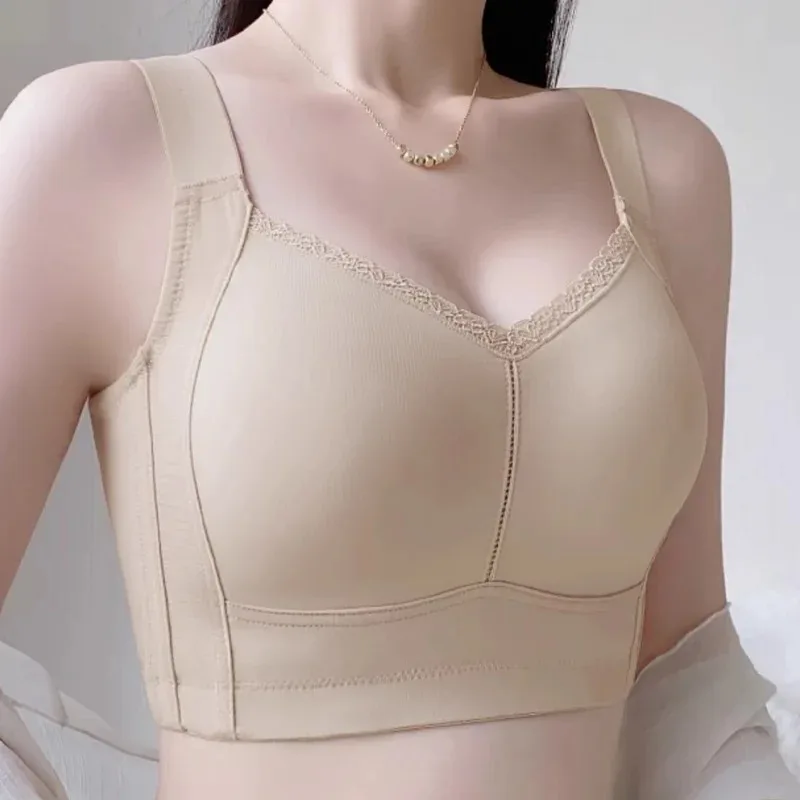 

Бесшовный бюстгальтер с полной чашкой без косточек, больших размеров, удобный, для женщин, летний, тонкий, с эффектом уменьшения объема груди, с боковой поддержкой, fi/3