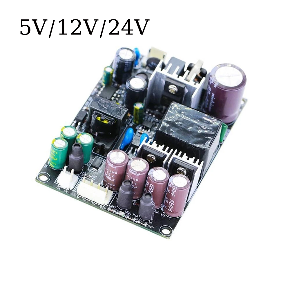 AC85-265V to DC 5V/12V/12V/15V/24V Triple Isolated Power Supply Module, 75W Step-Down Converter, Constant Voltage Output.