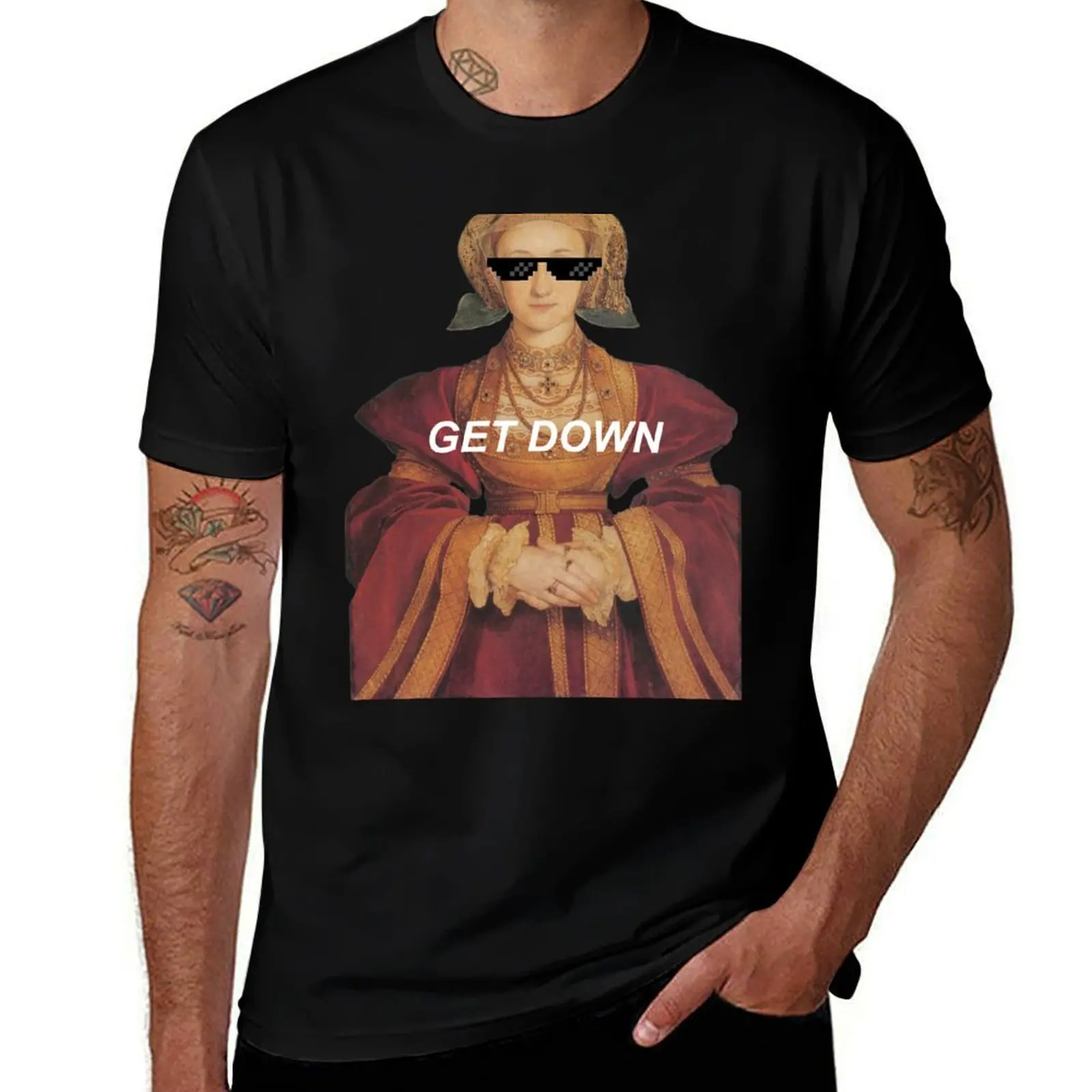 Get Down (Anne Of Cleves) T-Shirt Trendy Pattern for Men T-Shirt