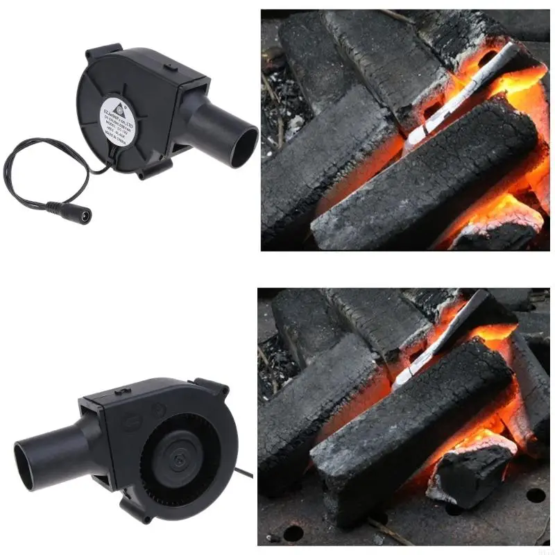 517A 110V 220V Барбекю для кемпинговой печи с воздушной воздуходувка DC12V Регулируемая скорость приготовление гриля барбек
