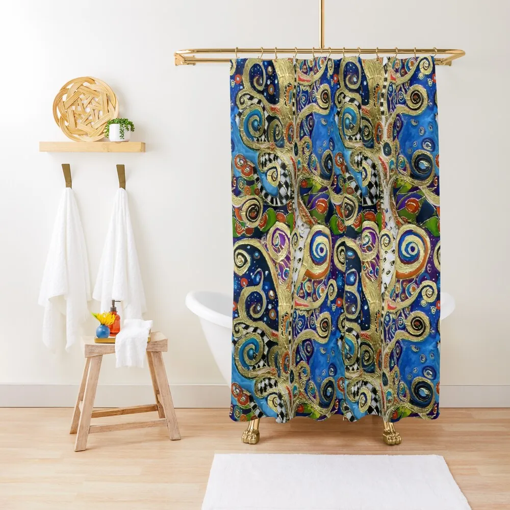 

The Changing Seasons of Klimt Shower Curtain Shower Sets For Bathroom Anime Bathroom Bathroom For Shower Anime Curtain