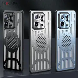 For Magsafe Magnetic Case For Xiaomi 13 Pro 12T Cooling Heat Dissipation Aluminium Alloy Cover For Redmi K60 Pro K60E K50 Ultra