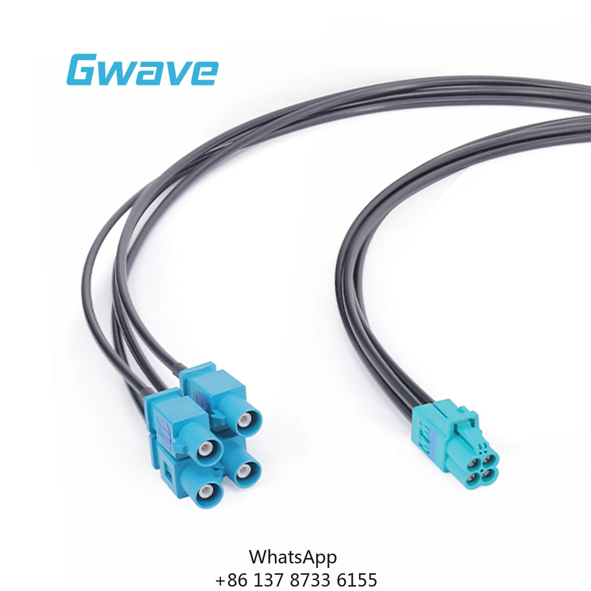 MINI-FAKRA Female To FAKRA Male Cable 50 Ohm Impedance RoHS Compliant RG174LL DC-6GHz 500mm Length ()