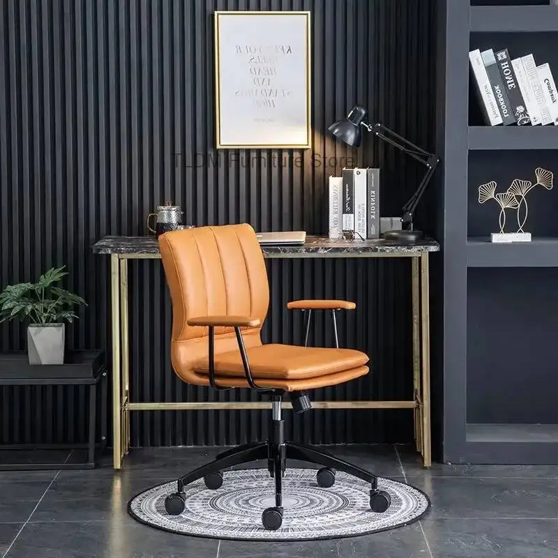 Nordic Office Chair Light Luxury Rotating Computer Chair Simple Study Comfortable Office Lift Chairs Bedroom Backrest Chairs