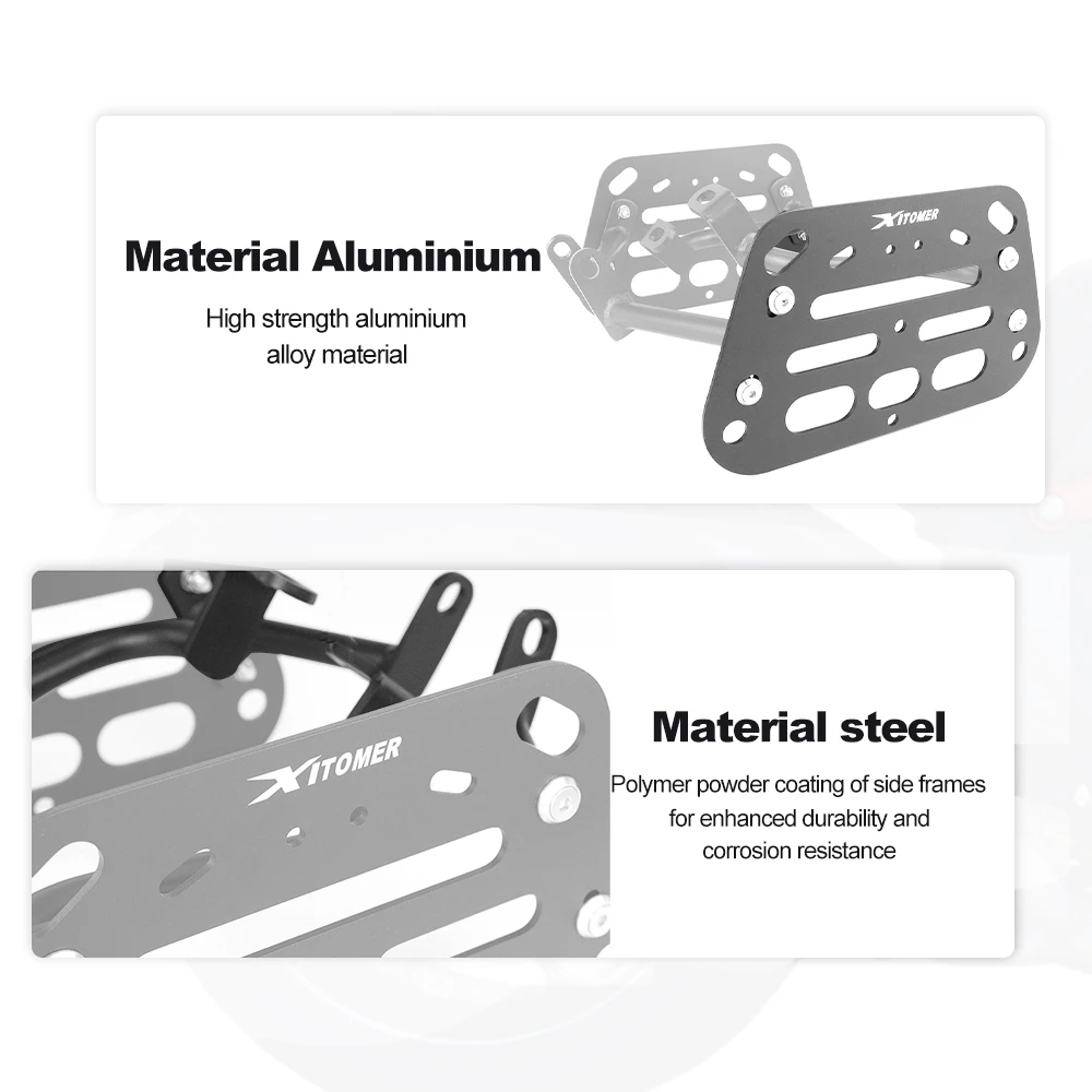 Moto Bisaccia Barre di Supporto Staffe di Montaggio Pannier Rack Per Ducati Diavel 1200 2011 2012 2013 2014 2015 2016 2017 2018