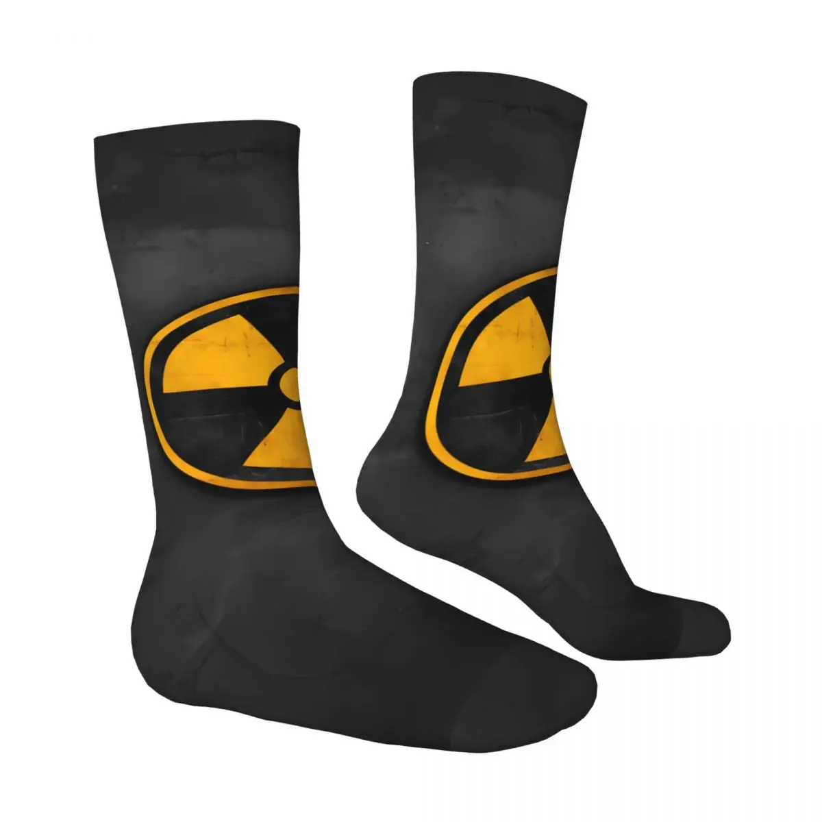 Warning Sock Printed Man Polyester