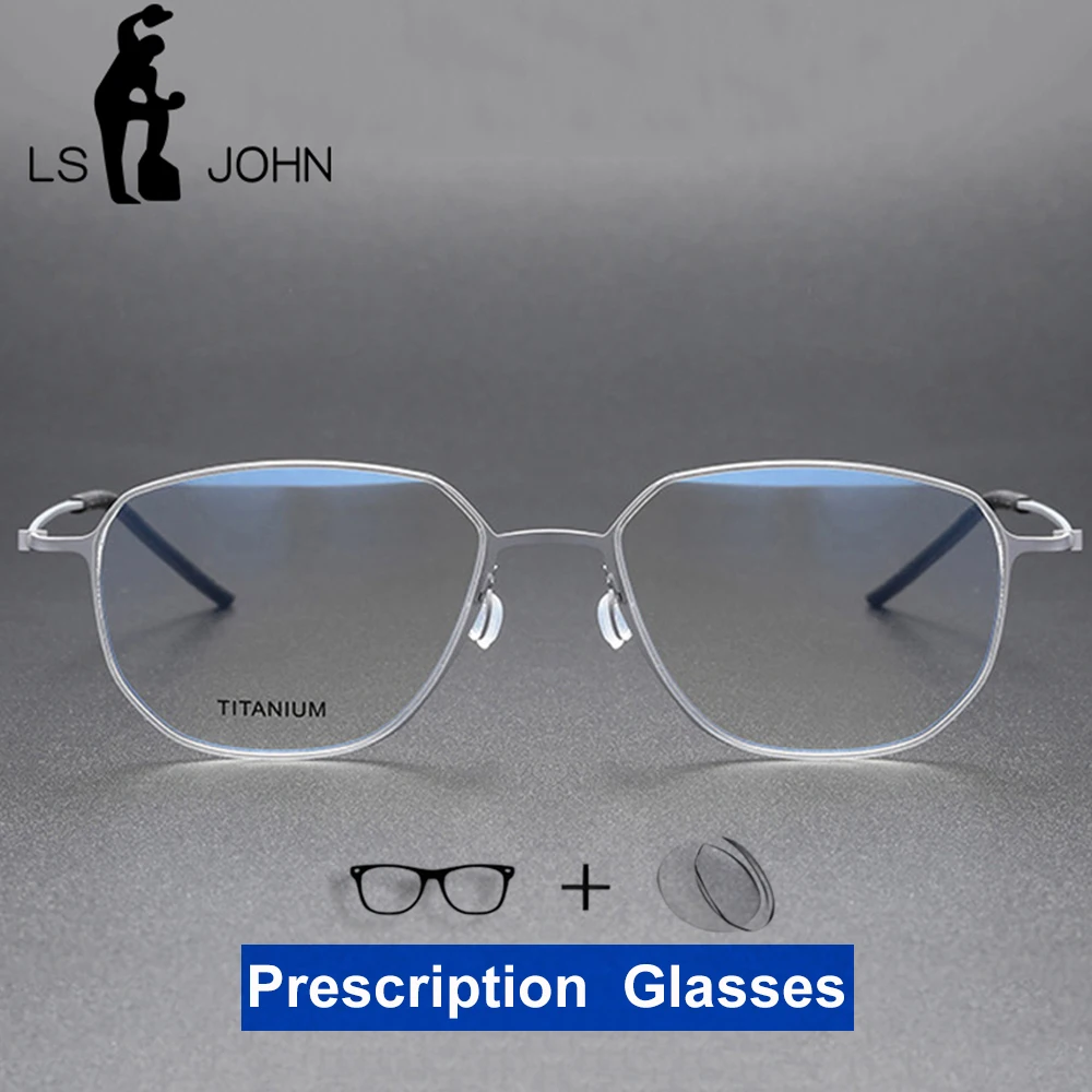 

Titanium Myopia Glasses Men Ultralight Screwless Pilot Reading Prescription Eyeglasses Male Denmark Quality Optical Eyewear