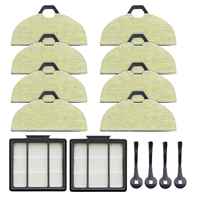 14 Pcs Replacement Parts Kit Side Brushes Filters Cleaning Mop Pads for Shark RV2001WD AV2001WD Robot Vacuum Accessories