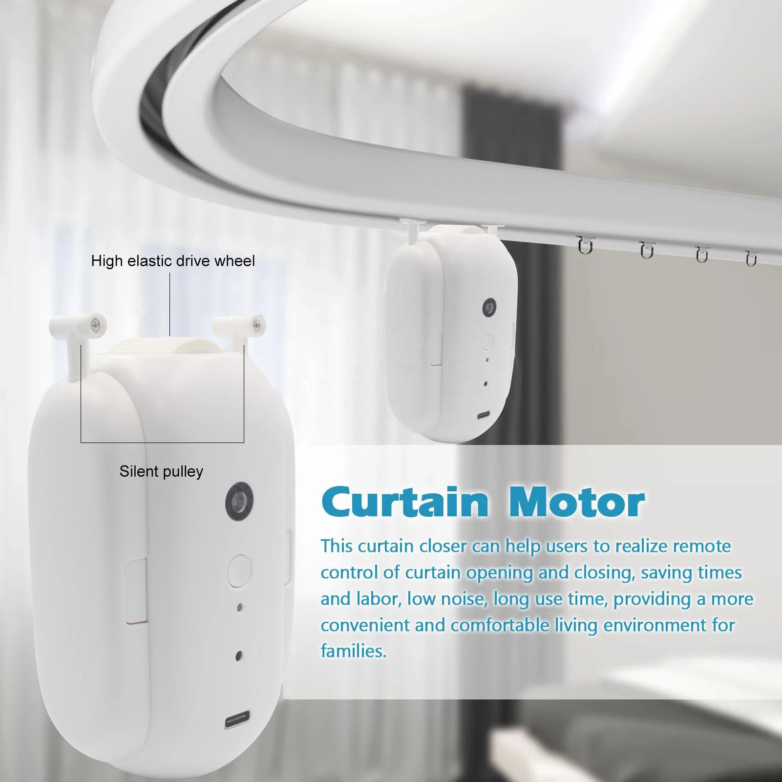 Automatic curtain machine smart blue tooth without track installation curtain switch bot