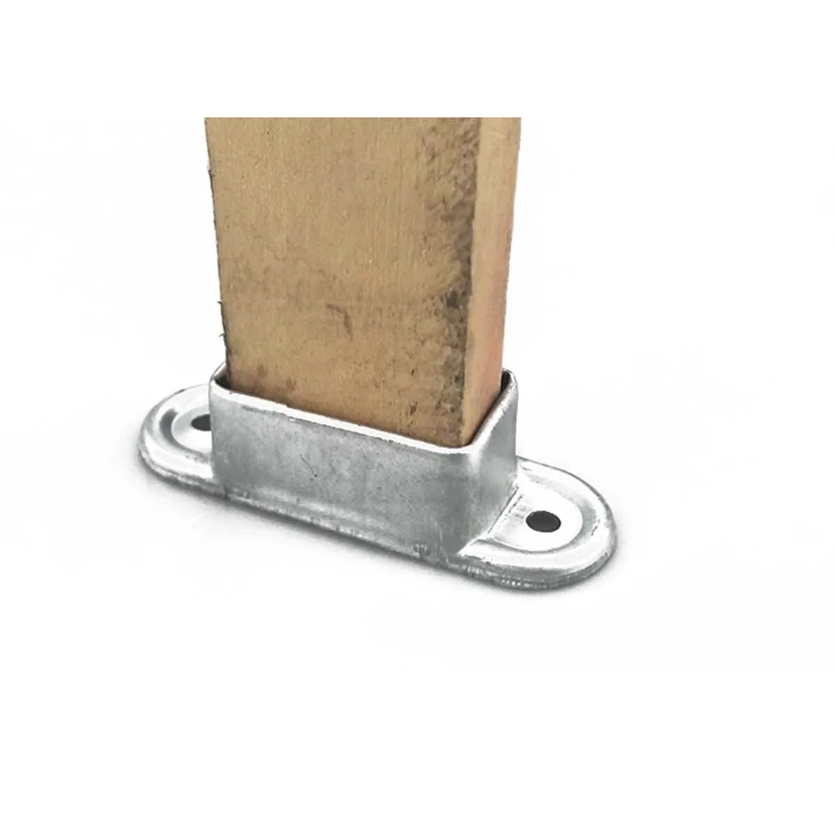 Galvanized Square Tube Fixed Base, Anti-Corrosion Wooden Column,  Staircase Guardrail Installation Accessories, Fence Buckle