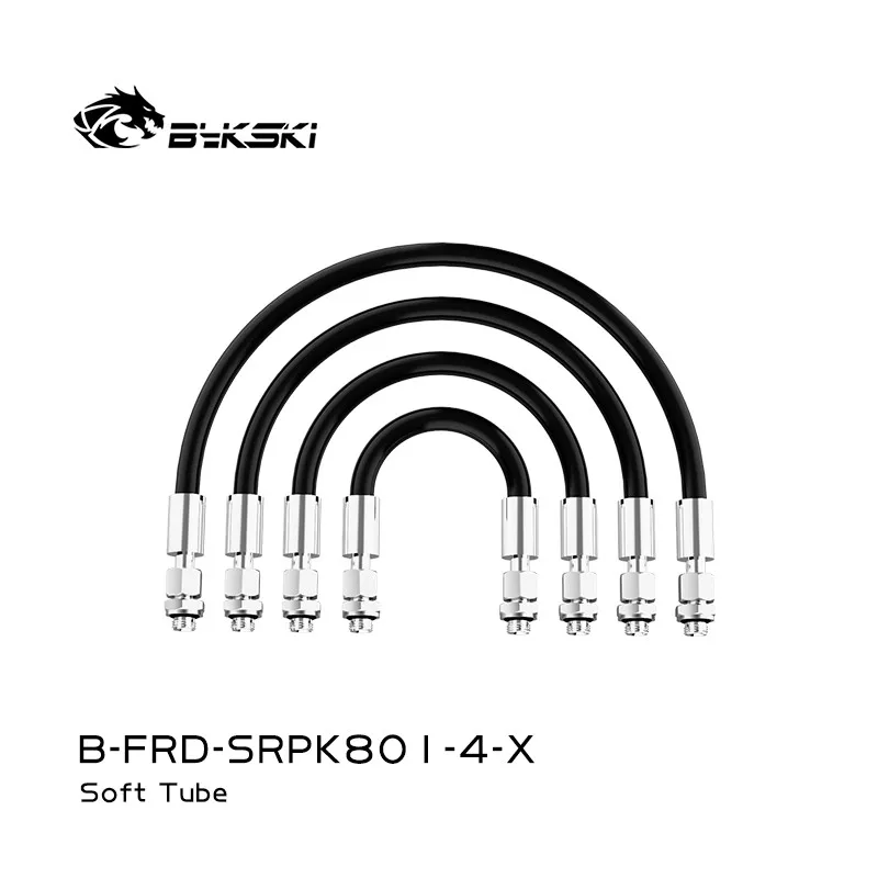 Bykski Fitting+Soft Tube Rotating Union Parker 801 High Pressure Resistant PC Water Cooling for Mining Rig B-FRD-SRPK801-4-X