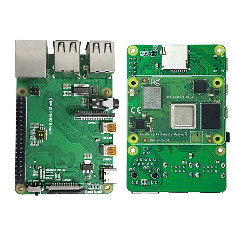 For Raspberry Pi CM4 IO Base Board CM4 To 4B Adapter Board Expansion Board CM4 To PI4B Adapter Spare Parts Kits