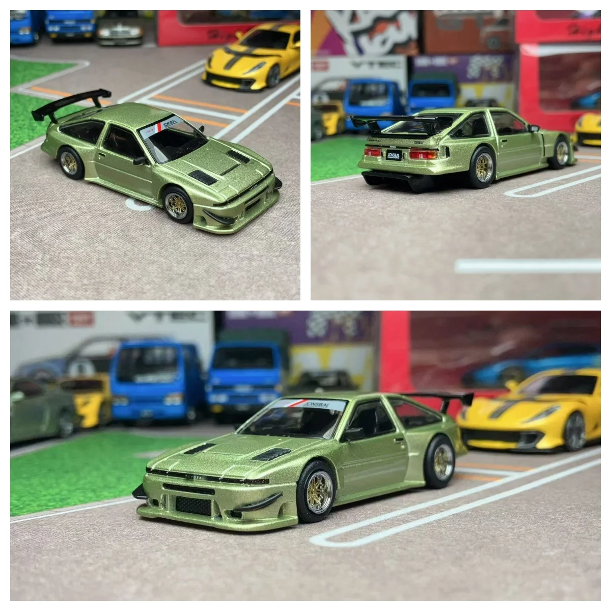 

Tarmac Works Sprinter Trueno AE86 Widebody Jon Sibal - Green T64G-060-GR Diecast Model Car Limited Edition