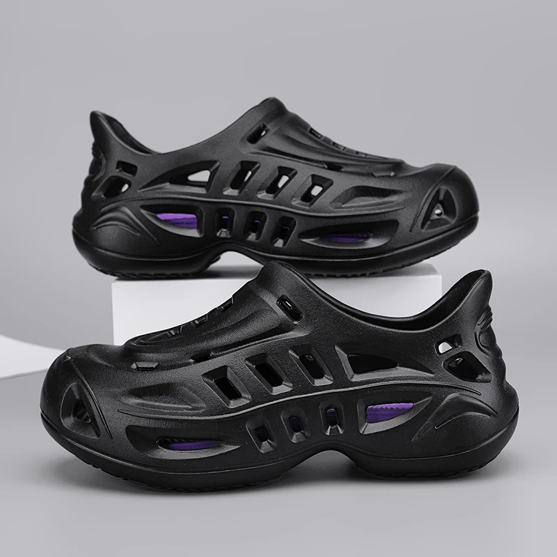 

Fashion Men's Slippers Beach Outdoor Sandals Slides Breathable Clogs Men Garden Shoes Non-slip Hiking Driving Male Slippers