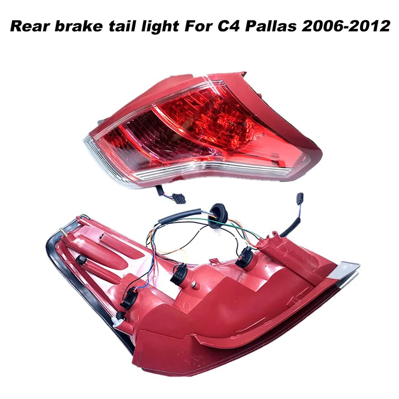 Left Taillight Assembly Brake Stop Light Fog Lamps for Citroen C4 Palas 2006-2012