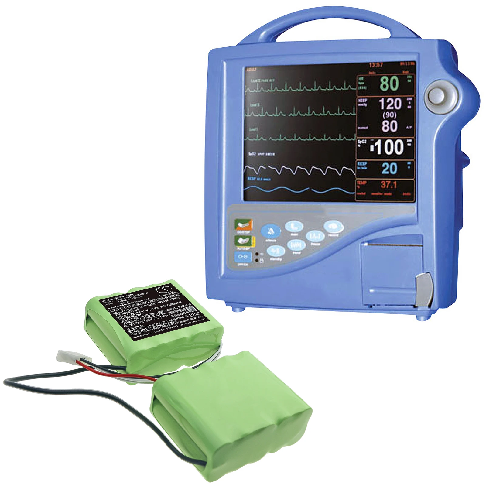 Cameron Sino 7200mAh Medical Battery 120239, 125-00-455100019 for Criticon Dinamap Pro 1000
