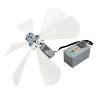 Technical EV3 89509 Propeller Parts The Wind Fan Motor Building Block Blades Accessories Compatible with Leduo DIY Kid Toys