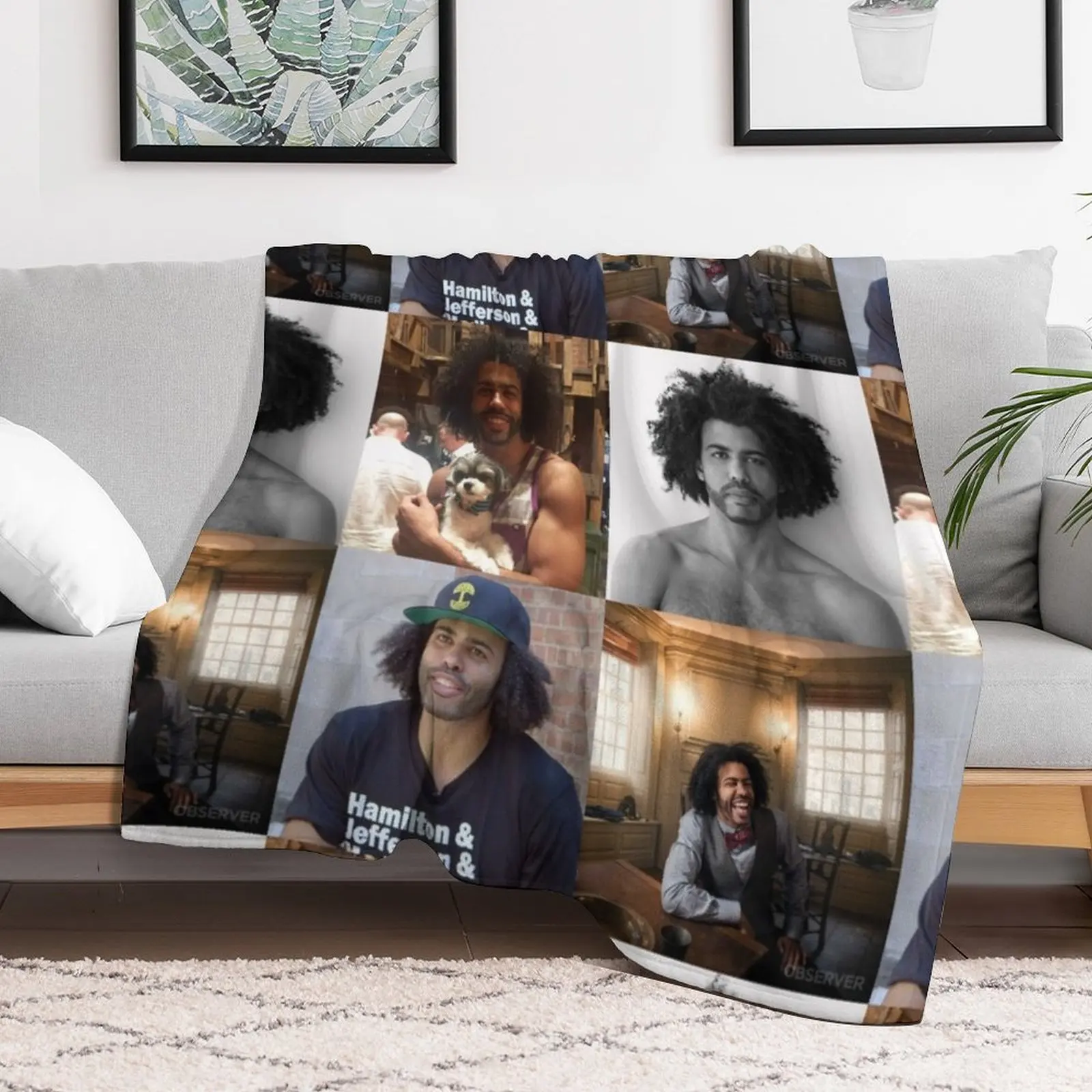 Daveed Diggs Collage Throw Blanket Sofa Throw Camping Large Blankets