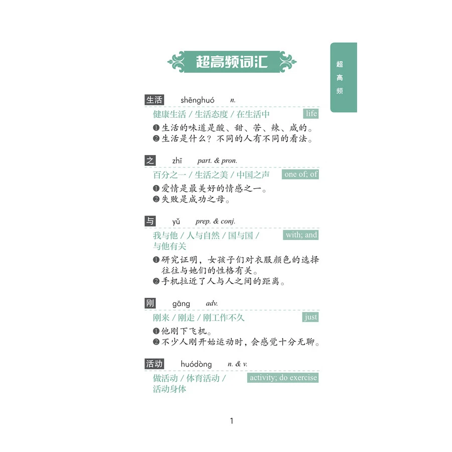 المفردات الجديدة HSK تتدرج بالتردد 4 #3