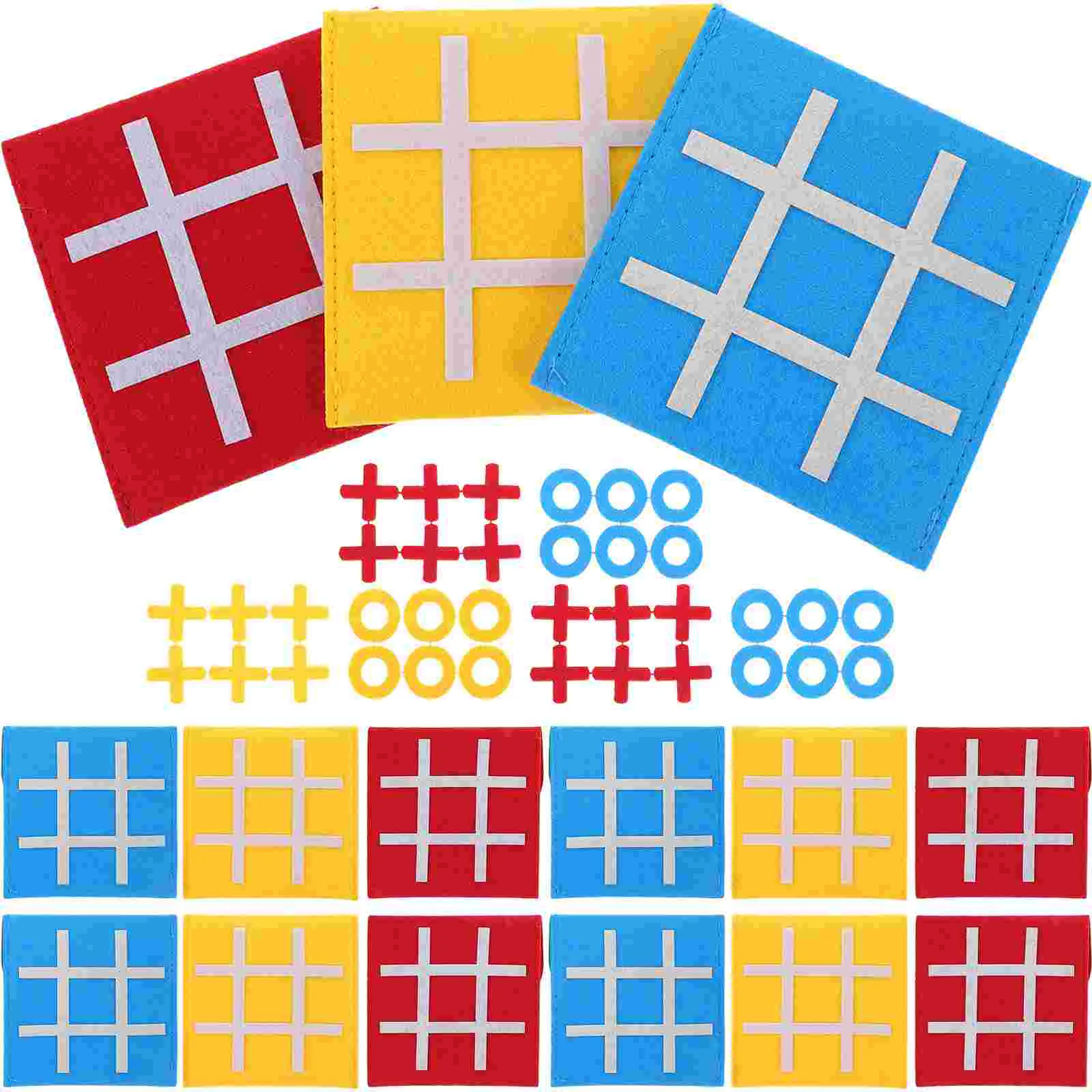 

15 Pcs Mini Nine-square Chessboard Family Ticktacktoe Game Toy Boards Educational Plaything Toys Kids Children