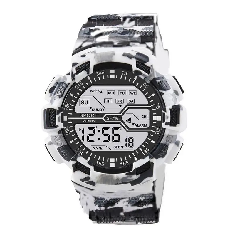 Electronic Watch, Outdoor Multi-Functional Luminous Sports Student Electronic Watch