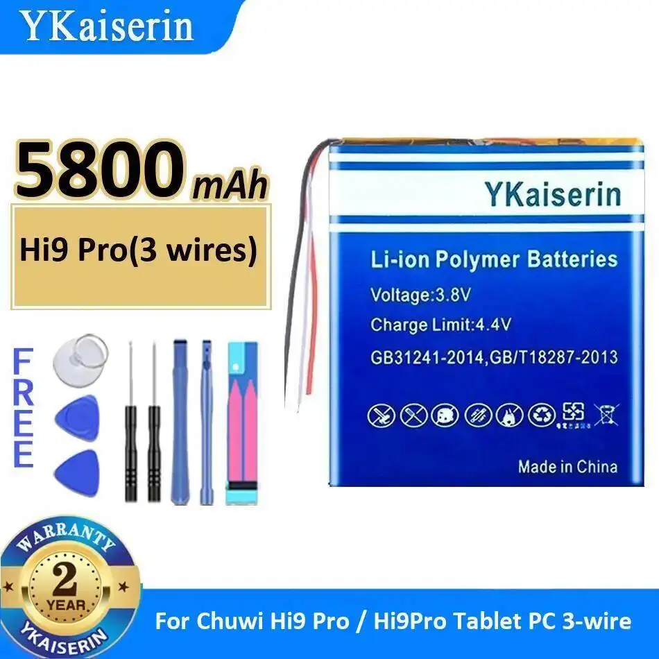 

Hi9 Pro 3-проводной аккумулятор для планшета для Chuwi HI 9 3-проводной 5800 мАч экологически чистый