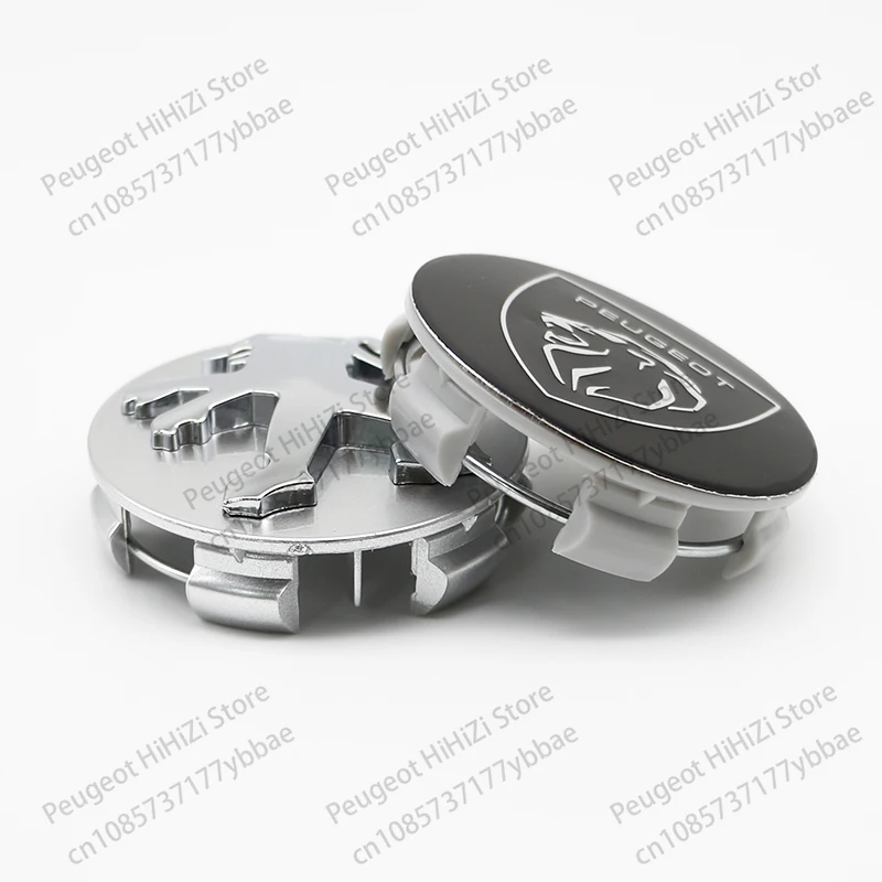 60mm 4 PCS Car Hub Cap Badge Auto Wheel Center Cap Cover for Peugeot 206 307 308 3008 207 208 SW 407 508 2008 5008 107 106 205