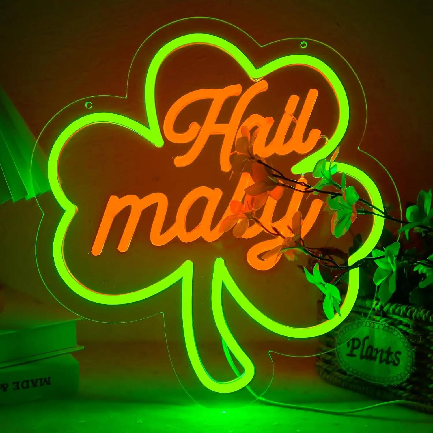 

Неоновая вывеска «Дева Мария», настенный светильник, USB LED неоновая лампа для игровой комнаты, бара, детской, вечеринки, спальни, декоративный подарок, ночник