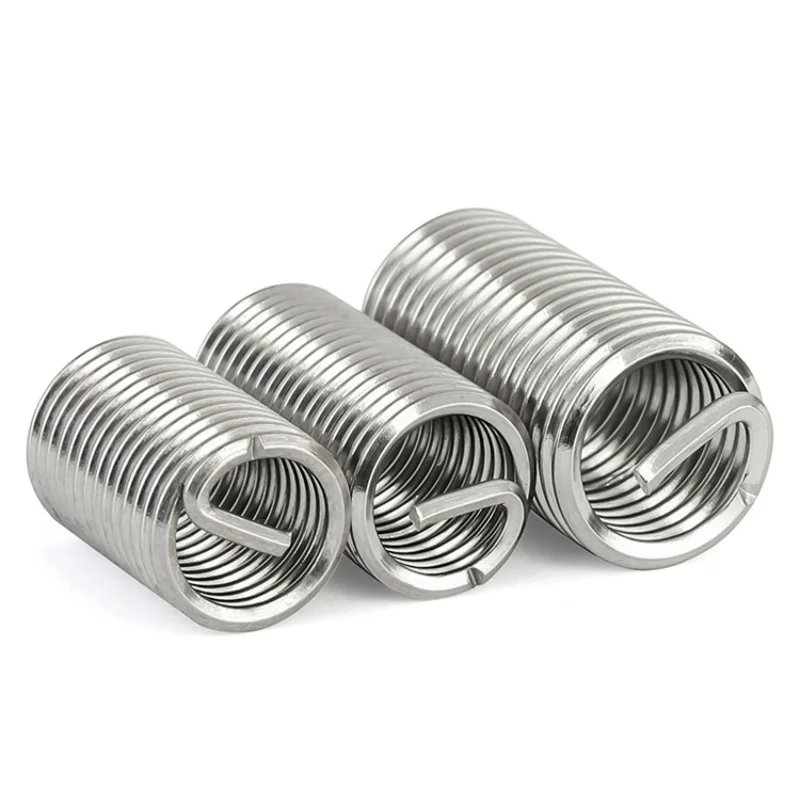 M1.6 M2 M2.5 M3~M24 304 스테인리스 스틸 임페리얼 및 아메리칸 부싱 헬리코일 와이어 나사 복구 인서트 하드웨어 수리 도구