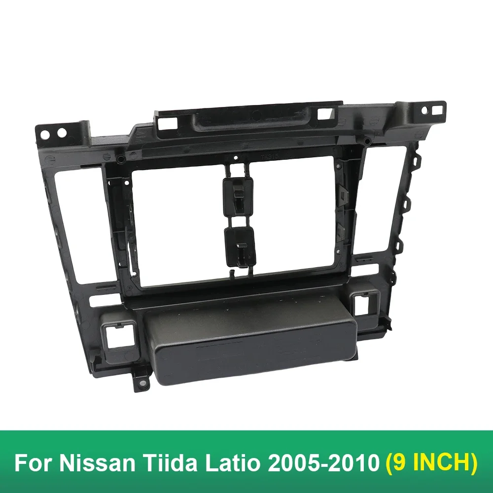 9 Inch Auto Frame Fascia Adapter Voor Nissan Tiida 2005-2010 Android Radio Dash Fitting Panel Kit
