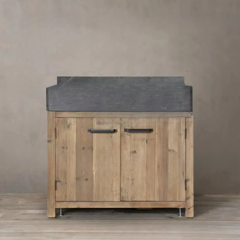 

Rustic wood kitchen cabinets