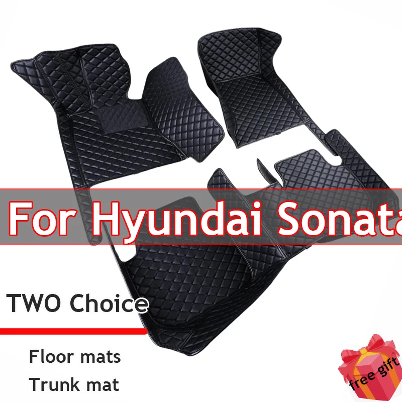 Car Floor Mats For Hyundai NF Sonata Embera Sonica CNG 2004~2009 Mat Covers Rug Leather Carpet Interior Parts Car Accessories