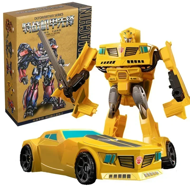 2023 19 Cm Nieuwe Film 5 Transformatie Speelgoed Robot Auto Action Figure Dinosaurus Tank Model Vervormd Kinderen Jongen Gift met Doos