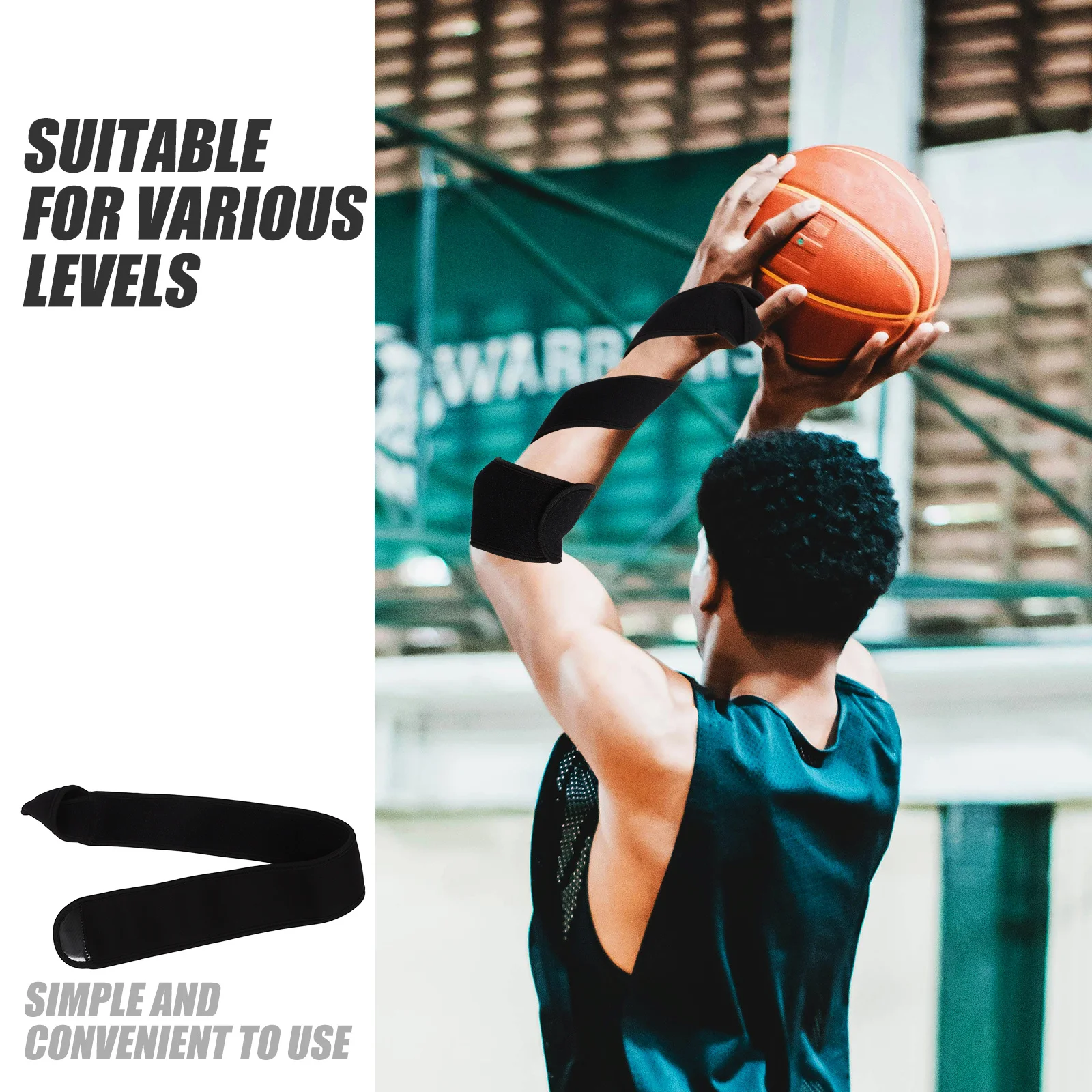 Correia de correção de treinamento de basquete forma de mão suporte auxílio de treinamento melhorar técnica acessórios de basquete cinta de correção