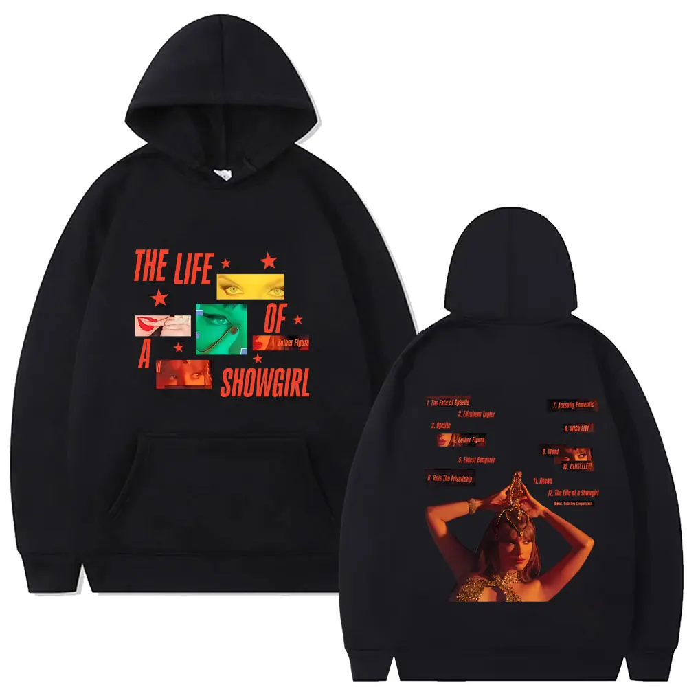 

The Life of A Showgirl Album 2025 Merch Hoodie Men Women Fashion Pop Music Streetwear Male Casual Fleece Cotton Pullover Hoodies