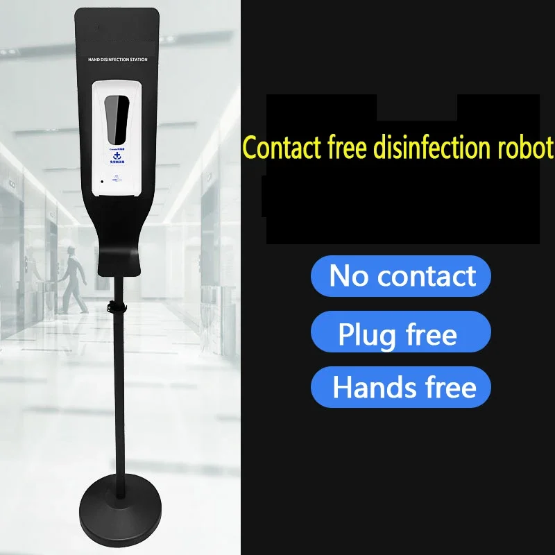 1000ML Automatic Sensor Hand Disinfection Machine Touchless Wall-mounted Mobile stand  Mist Spray Hand Cleaner Machine