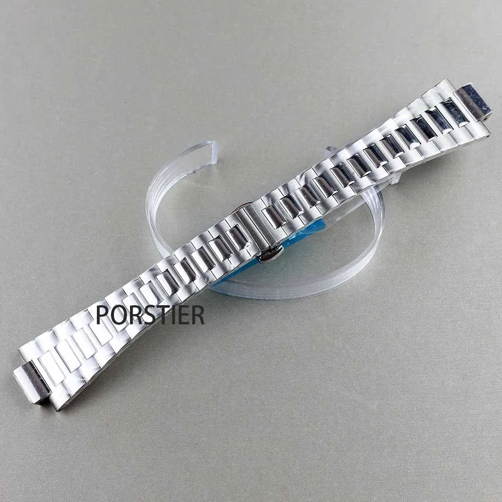 40mm square Watch Cases Watchband Parts Sapphire Glass For Modified Nautilus Seiko nh34 nh35 nh36,38 Movement Dial Waterproof