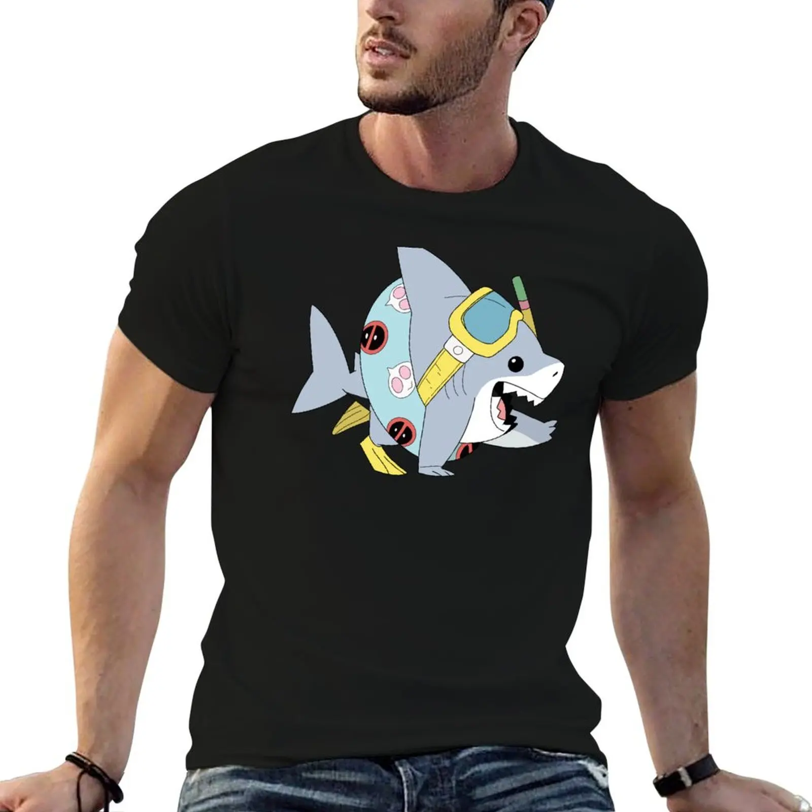 jeff 3 :o T-Shirt All Match Print Short Sleeve Top