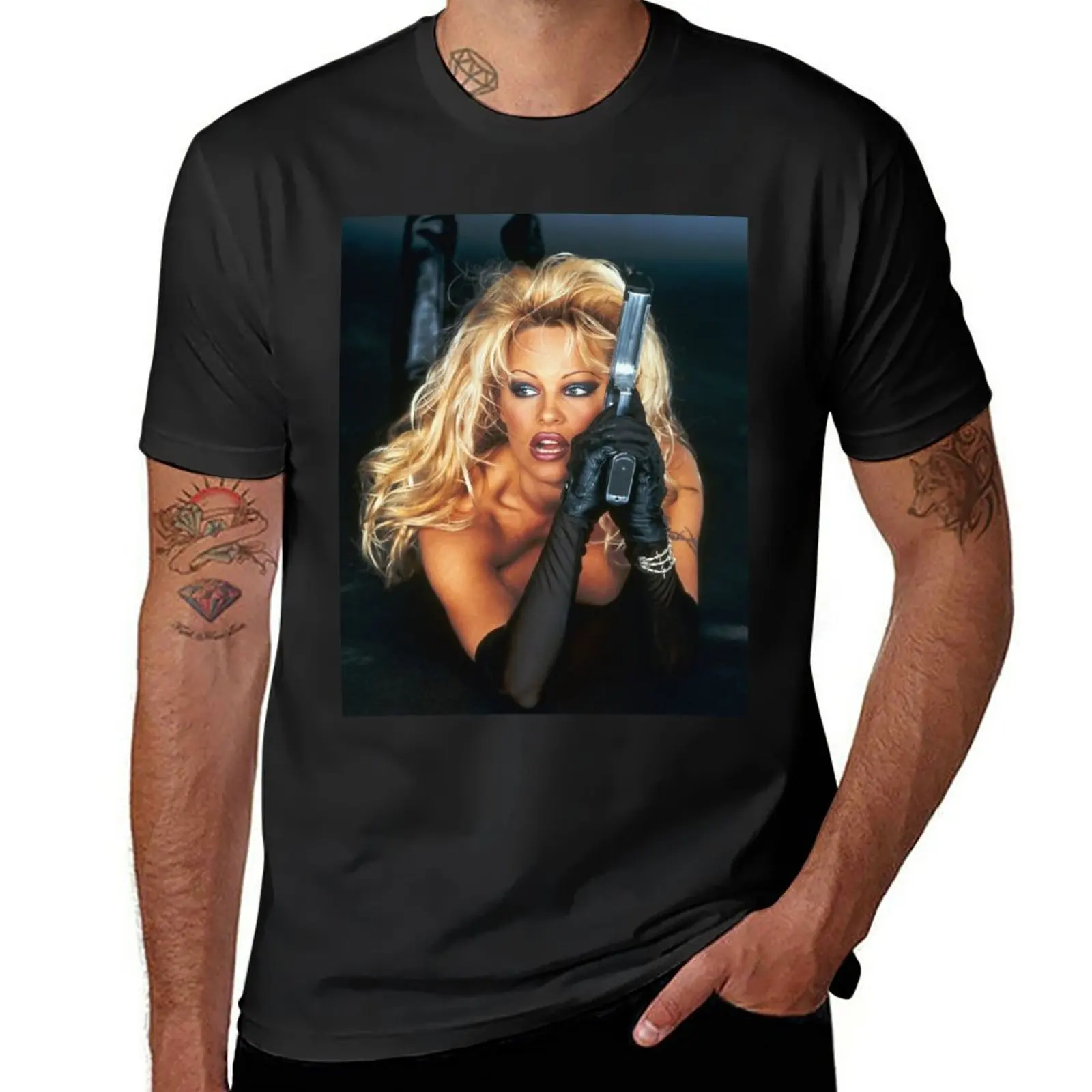 

New pamela anderson T-Shirt vintage t shirt funny t shirt summer top mens funny t shirts