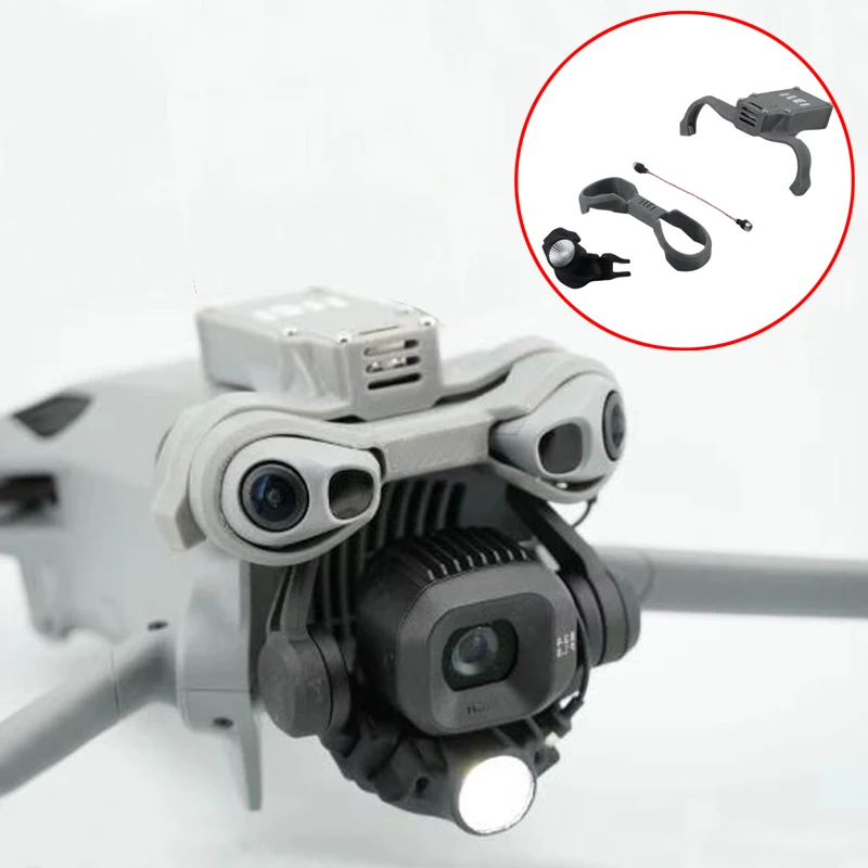 

1 комплект для DJI Mini 5 Pro RC Drone Gimbal-Tracking Light ​ Аксессуары для модернизации установки прожектора высокой яркости с защелкой