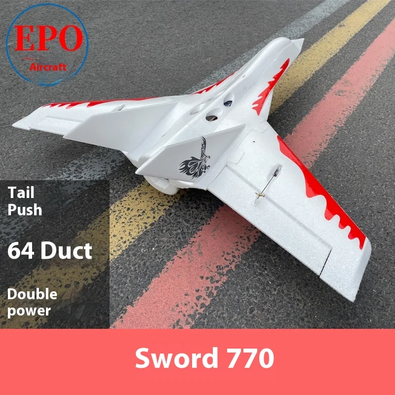 Electric Remote Control Fixed Wing Aircraft Durable Competition Class Epo Drop Resistant Triangular Wing Model Plane Toy