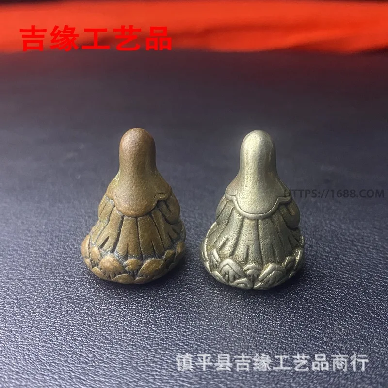 النحاس الأبيض Zongkeba حمل على الجيب Zongfan الصغيرة Brazen الصلبة بوصة بوذا الجدول الحلي الحرفية #3